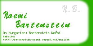 noemi bartenstein business card